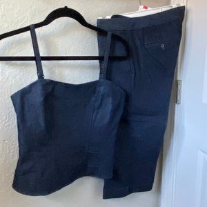 The Limited Denim Corset & Culotte Set